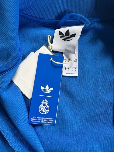 Men's Adidas Originals Blue Bird Real Madrid Track Top Jacket - photo 5