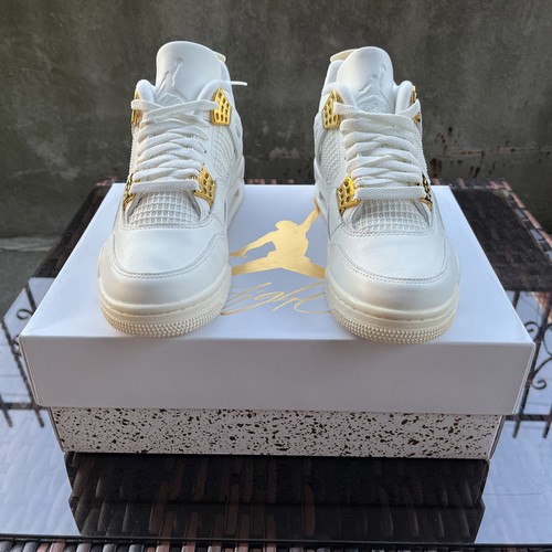 Air Jordan 4 Retro Metallic Gold W8.5/ 7M AQ9129-170 - photo 2