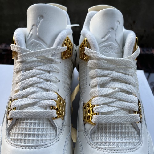 Air Jordan 4 Retro Metallic Gold W8.5/ 7M AQ9129-170 - photo 3