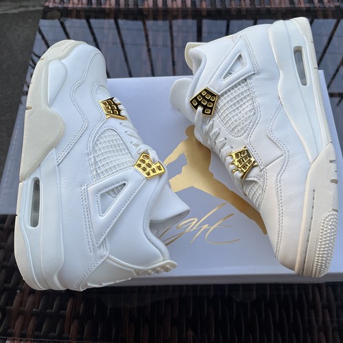 Air Jordan 4 Retro Metallic Gold W8.5/ 7M AQ9129-170 - photo 5