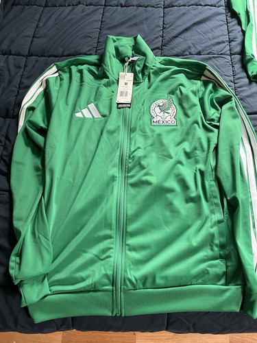 Adidas 2026 Mexico Men's DNA Track Top JZ6464 Size Medium NEW - photo 2