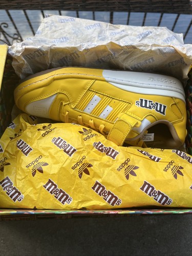 NEW Adidas Originals Forum Low 84 x M&M's Men's Shoes SZ 9 Yello