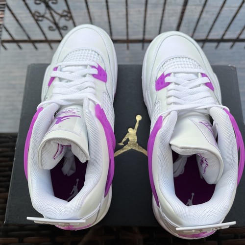 NEW Nike Air Jordan Retro 4 GS Hyper Violet 7Y FQ1314-151 - photo 5