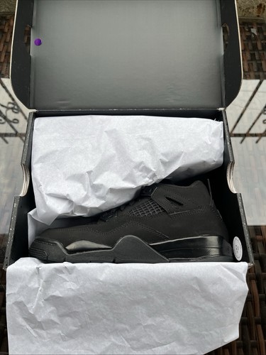 Nike Jordan 4 Retro OG PS Black Cat Kids Size 3Y New