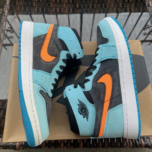 Men's Jordan 1 ZM Air CMFT 2 Bleached Aqua/Bright Citrus (DV1307 - photo 2