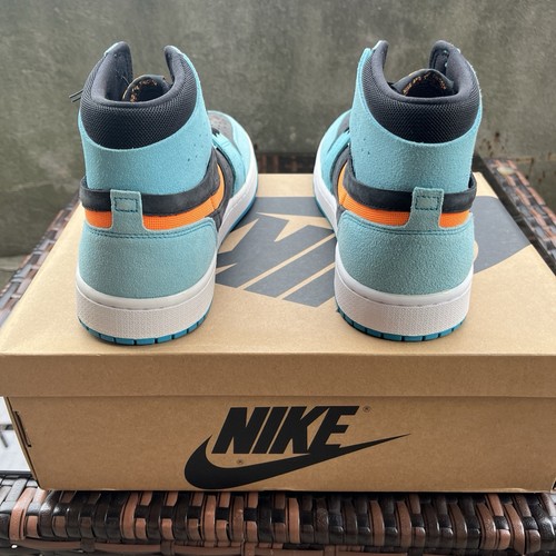 Men's Jordan 1 ZM Air CMFT 2 Bleached Aqua/Bright Citrus (DV1307 - photo 4