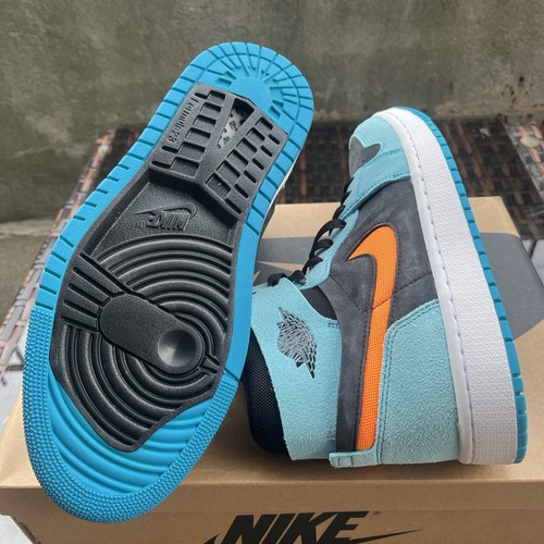 Men's Jordan 1 ZM Air CMFT 2 Bleached Aqua/Bright Citrus (DV1307 - photo 5