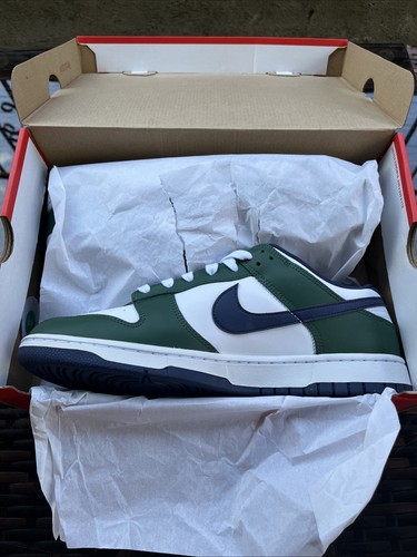Nike Dunk Low Men's Size 12 Fir/Midnight Navy FV6911-300 NWB