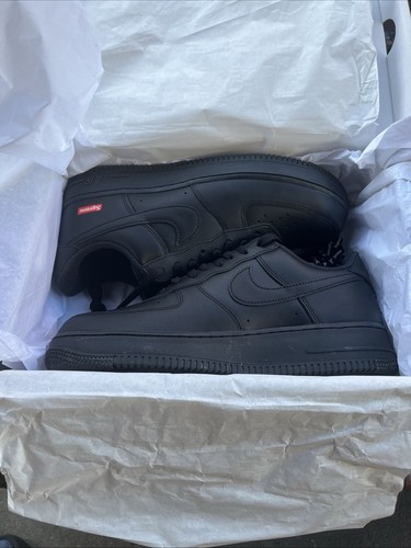 Supreme x Nike Air Force 1 Low 'Box Logo - Black' CU9225-001
