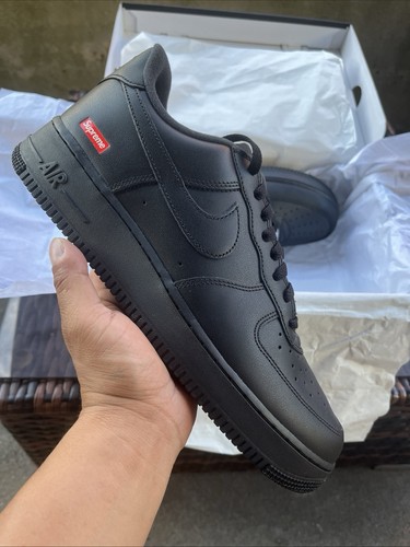 Supreme x Nike Air Force 1 Low 'Box Logo - Black' CU9225-001 - photo 2