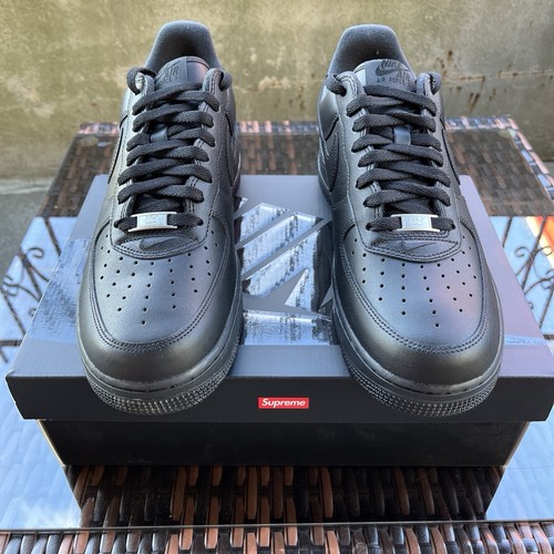 Supreme x Nike Air Force 1 Low 'Box Logo - Black' CU9225-001 - photo 3