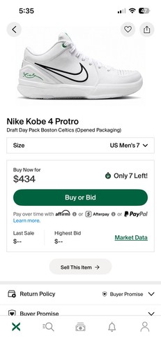 Nike Kobe 4 Protro ‘Draft Day Pack’ Mystery Sealed Size 7