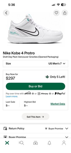 Nike Kobe 4 Protro ‘Draft Day Pack’ Mystery Sealed Size 7 - photo 2