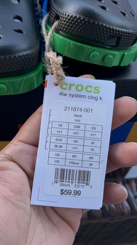 Crocs x LEGO® Creativity Clogs (kids size) 11K-6C Black New - photo 2