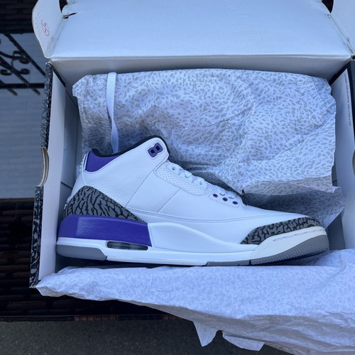 Air Jordan 3 Retro DARK IRIS 2022 Size 13 CT8532-105