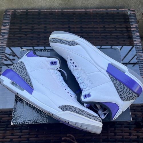 Air Jordan 3 Retro DARK IRIS 2022 Size 13 CT8532-105 - photo 3