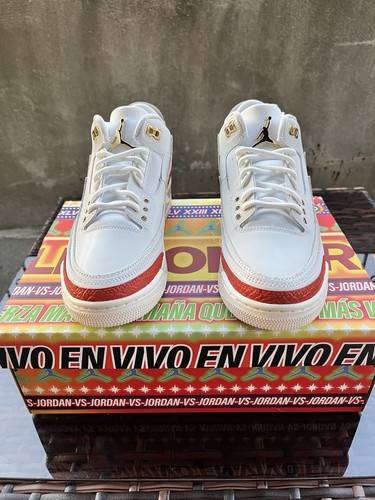 Nike Air Jordan 3 Retro El Vuelo Summit White Men's Size 7 - photo 2