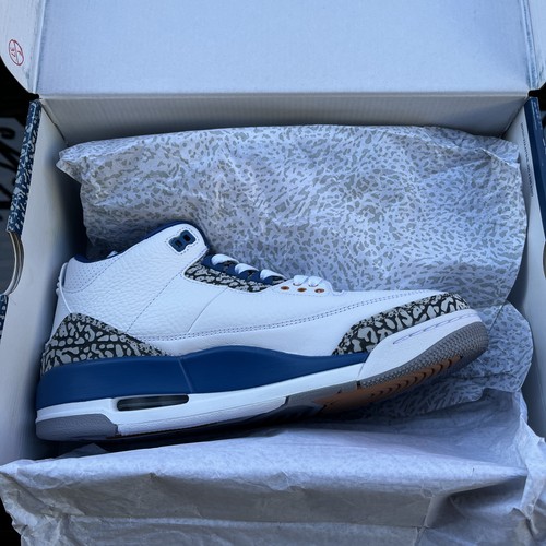 Air Jordan Retro 3 Wizards Blue CT8532-148 Mens Size 9.5 New