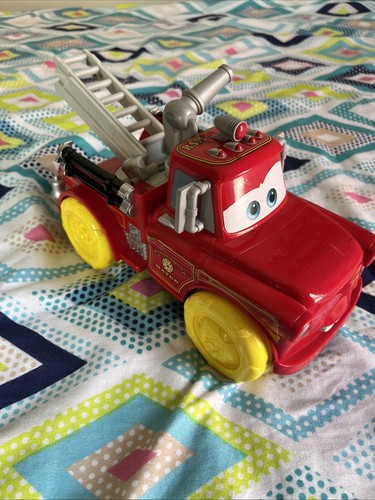 Disney Pixar Cars Rescue Squad Mater Fire Truck Toy