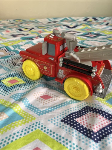 Disney Pixar Cars Rescue Squad Mater Fire Truck Toy - photo 3