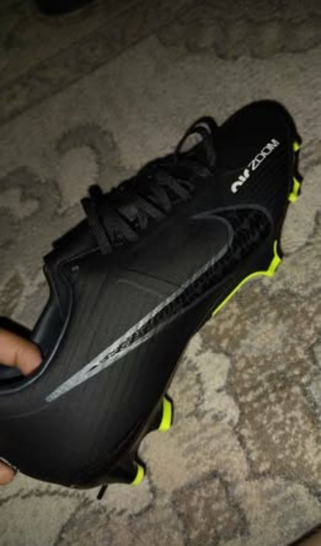 Nike Zoom Mercurial Vapor 15 Academy MG Soccer Cleats Black Volt - photo 4