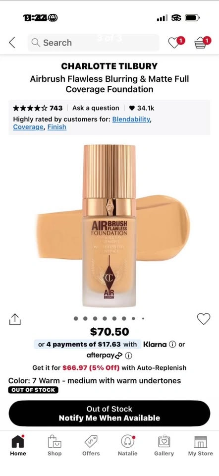 Charlotte tilbury flawless foundation - photo 3