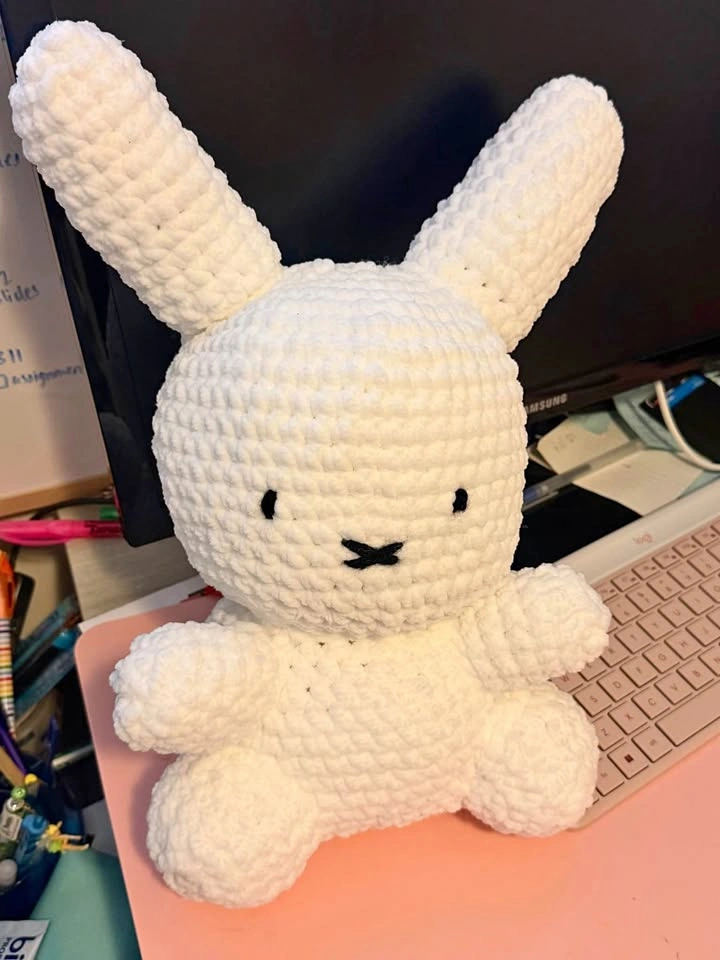 Hand crochet Miffy stuffy