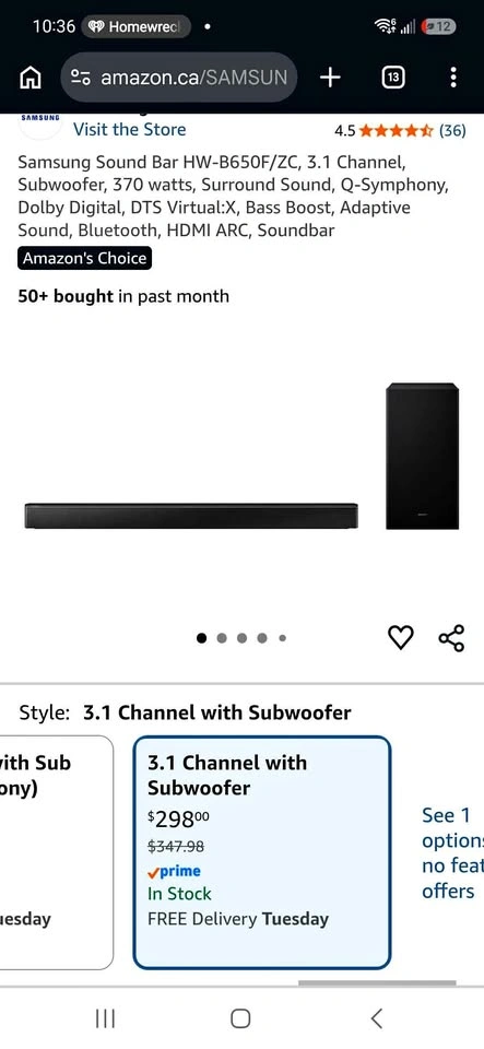 Samsung hw-r650 Soundbar