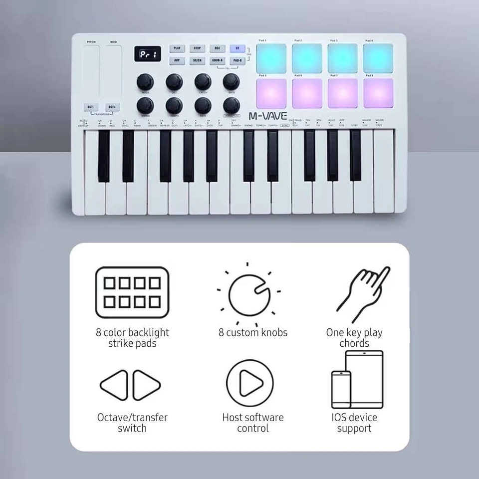 25 key midi portable keyboard - photo 3