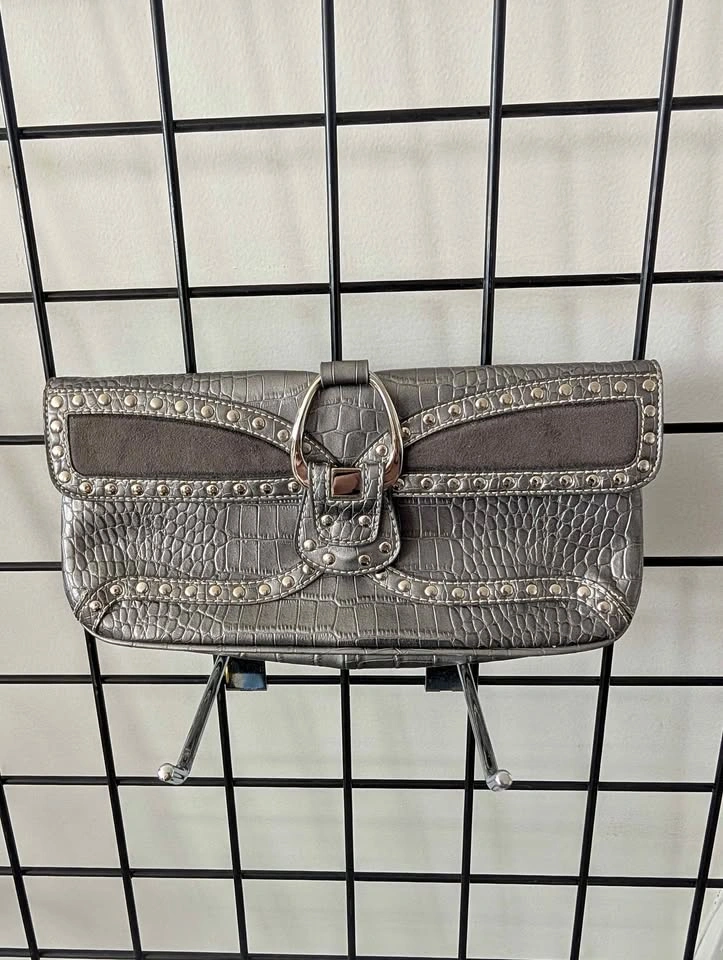 Nine West Croc-Style Clutch