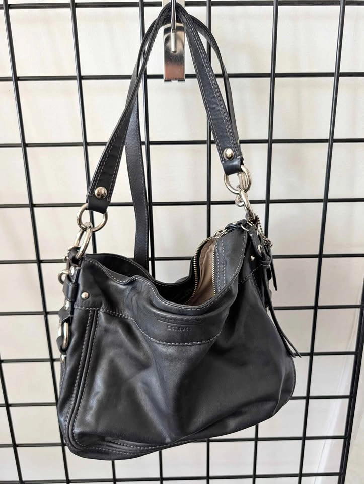 Black Coach Shoulder/Cross-body Purse