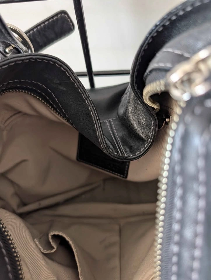 Black Coach Shoulder/Cross-body Purse - photo 3