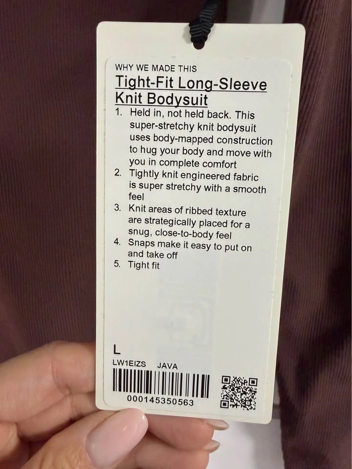 Lululemon body suit- new, large - photo 2