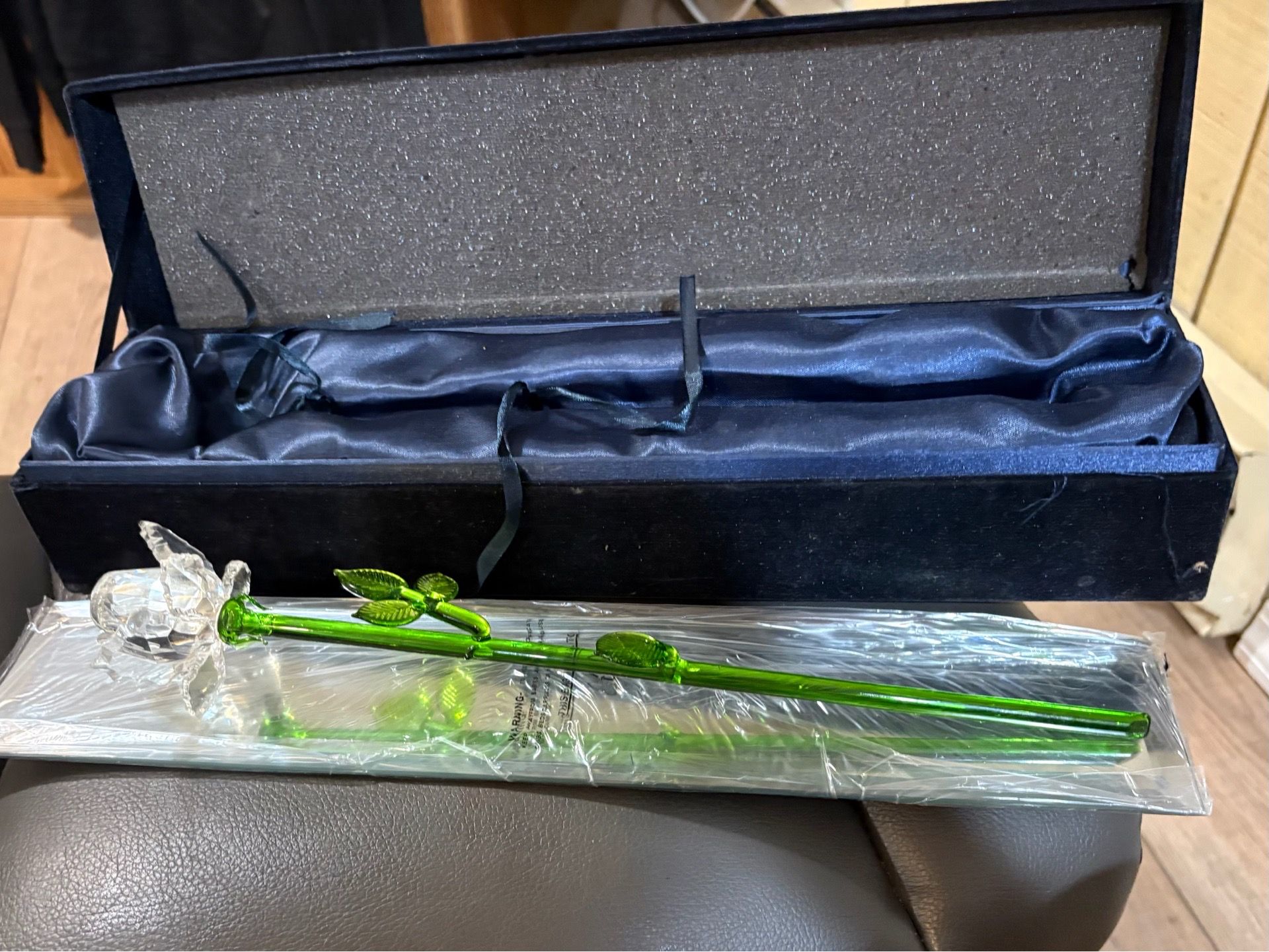 CRYSTAL Rose with VELVET Box - photo 4