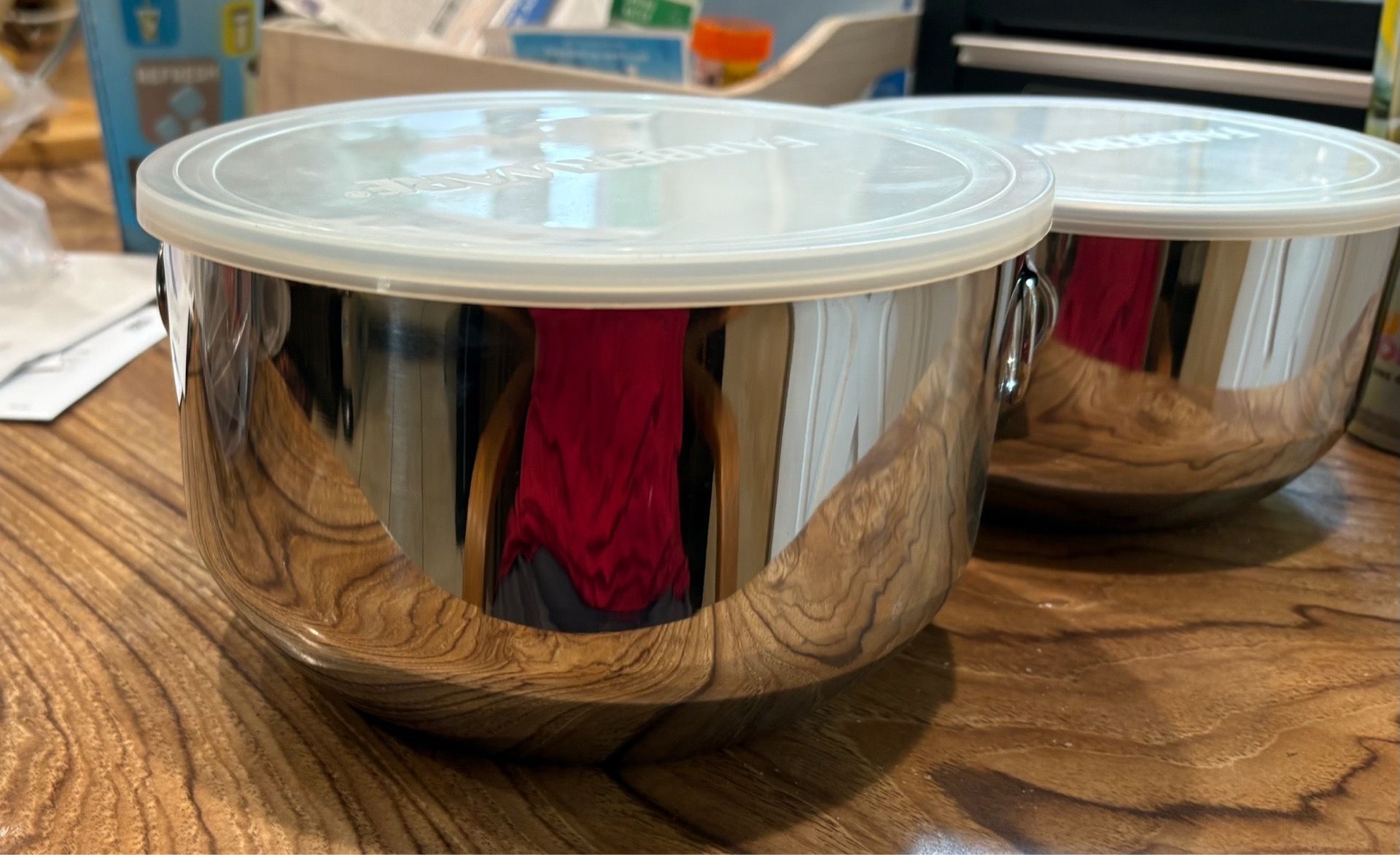 NEW NEVER USED SET OF 3 FARBERWARE STAINLESS STEEL MIXING BOWLS - photo 5