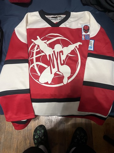 NYC Marvel NBA Spider-Man Hockey Jersey - Men's Medium