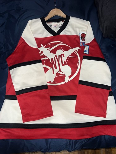 NYC Marvel NBA Spider-Man Hockey Jersey - Men's Medium - photo 2