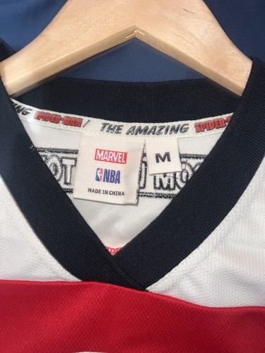 NYC Marvel NBA Spider-Man Hockey Jersey - Men's Medium - photo 5