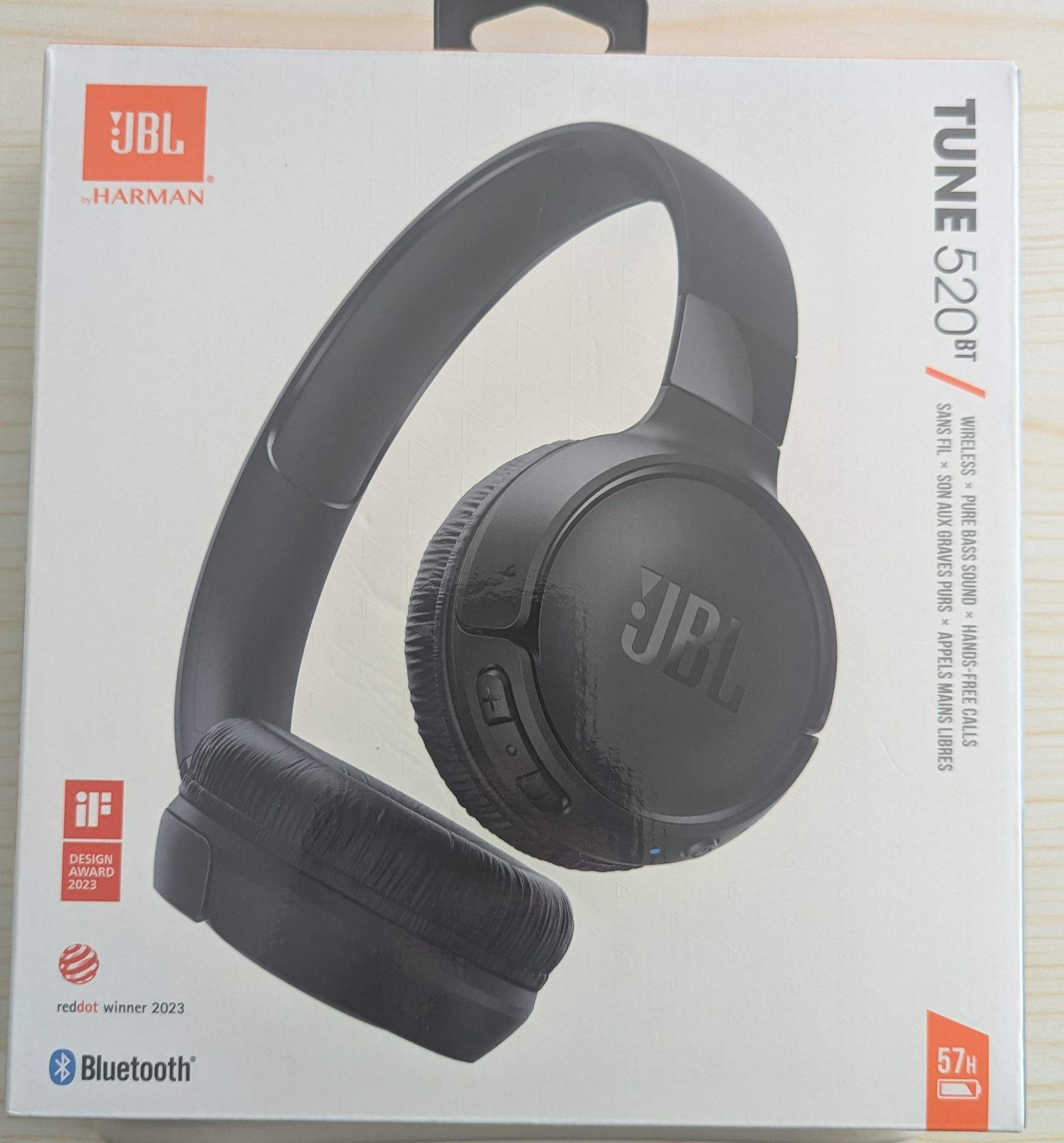 Jbl headphones, Bluetooth. Lots of hours