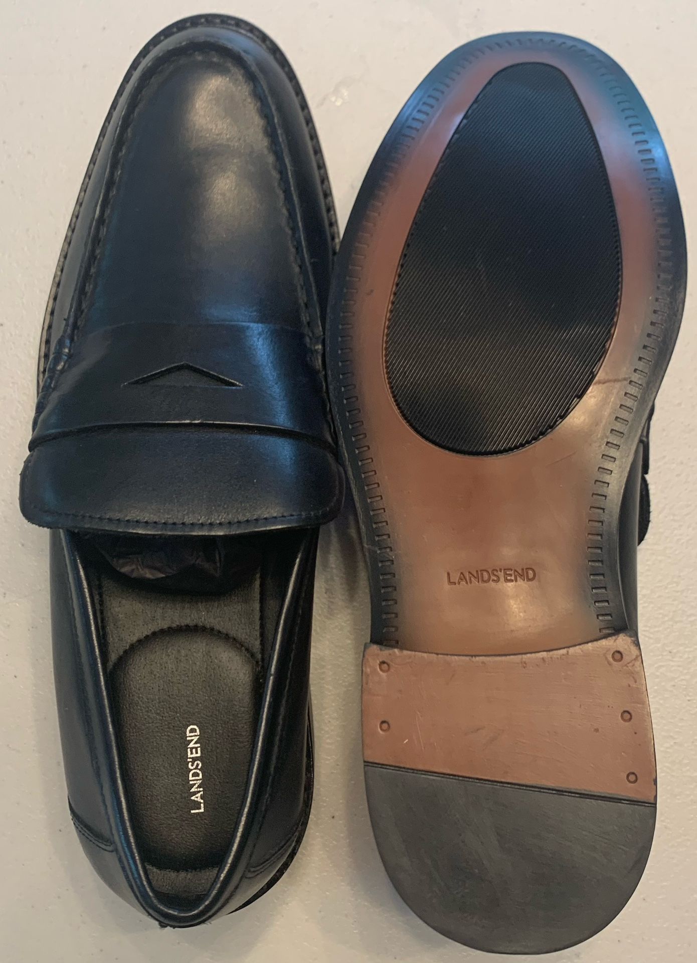 Lands'end Men’s Shoe Leather Size 11 1/2 New - photo 2