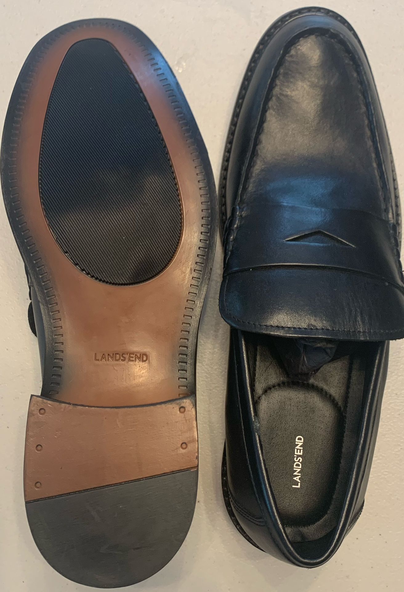 Lands'end Men’s Shoe Leather Size 11 1/2 New - photo 3