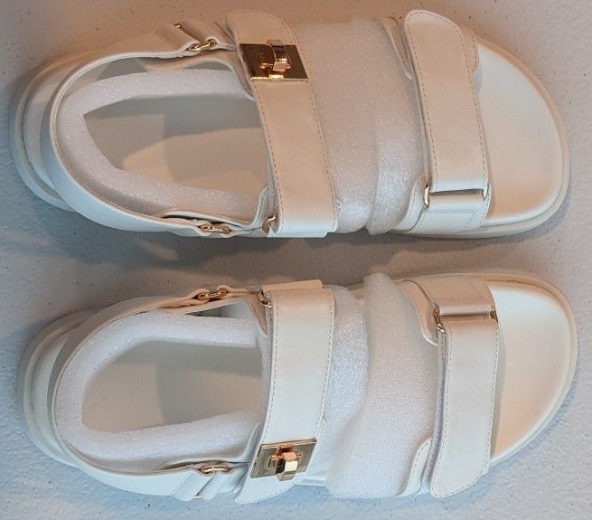 Women's Sandals White Size 8 New Three Pairs Available
