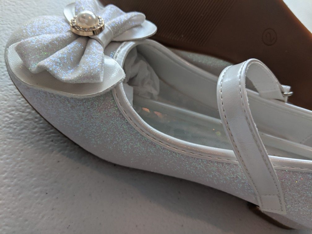 Furdeour Girls Dress Shoe Sparkly Glitter Shoes Size 2 New - photo 3