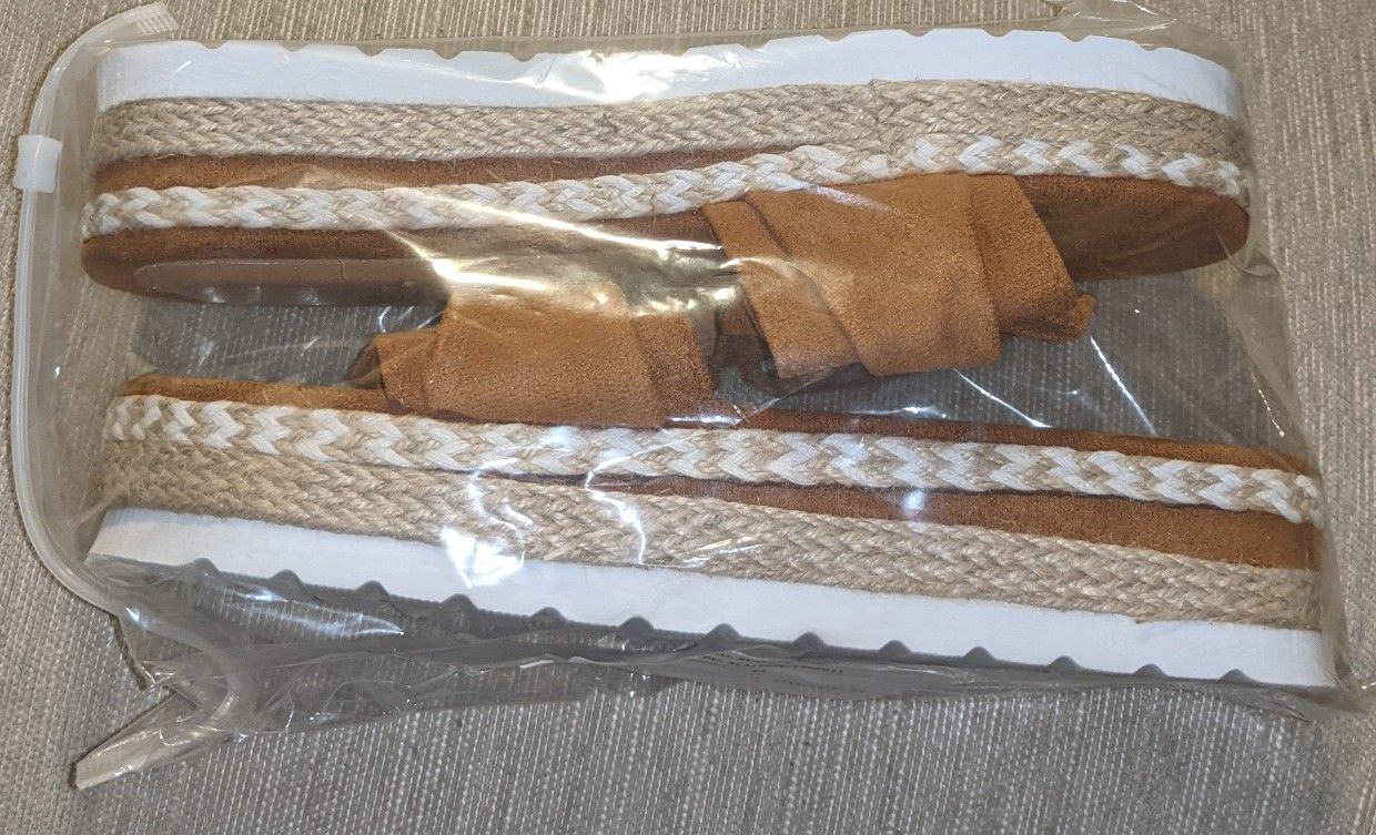 Women's Slippers Brown Size 40 New