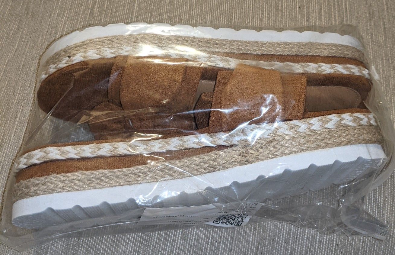 Women's Slippers Brown Size 40 New - photo 2