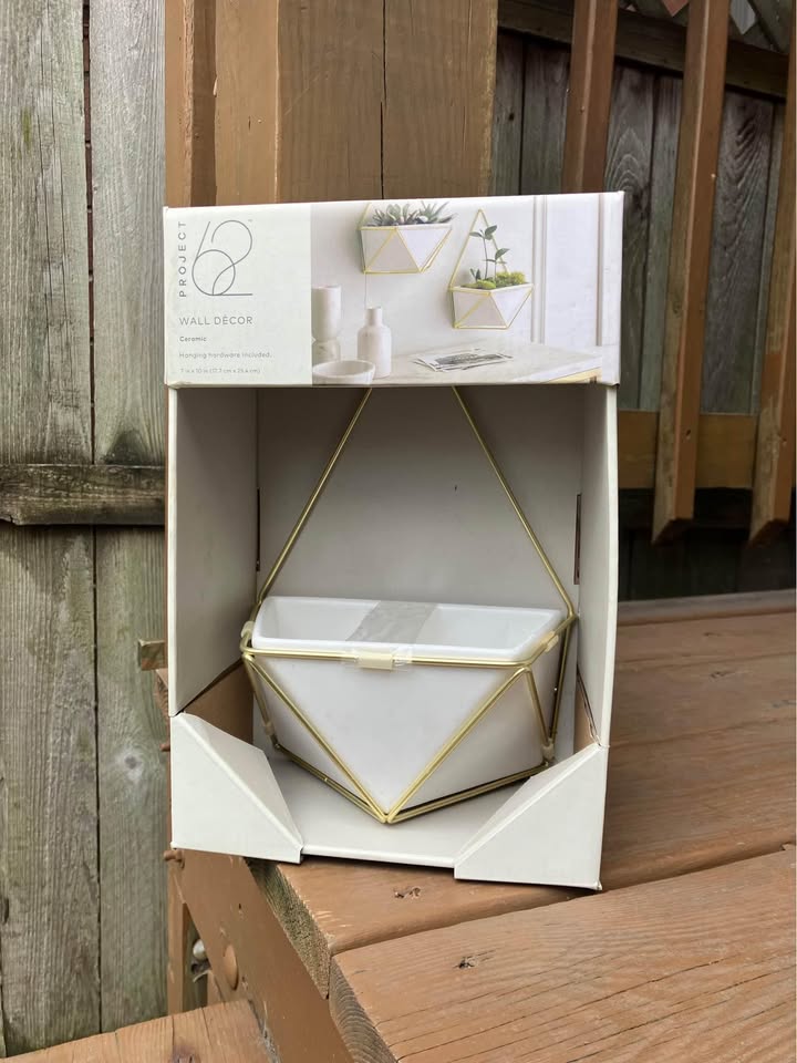 Project 62 Ceramic Hanging Succulent Planter - New In Box - photo 5