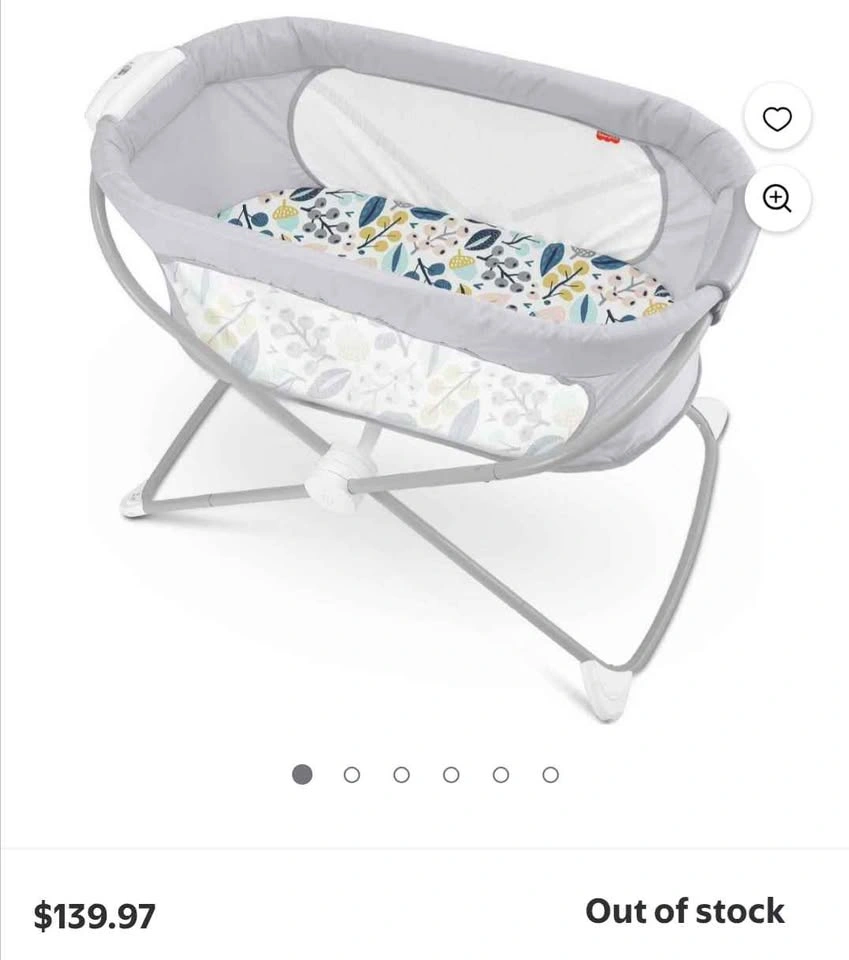 Fisher price baby bassinet (with 4 bed covers) - photo 3