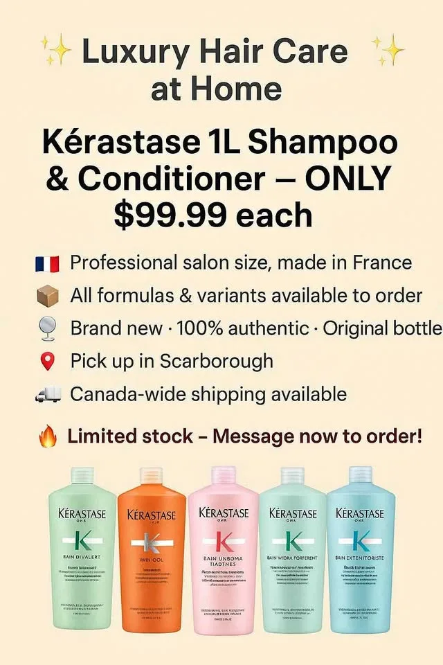 ✨ Kerastase 1L Shampoo & Conditioner – ONLY $99.99 each! ✨