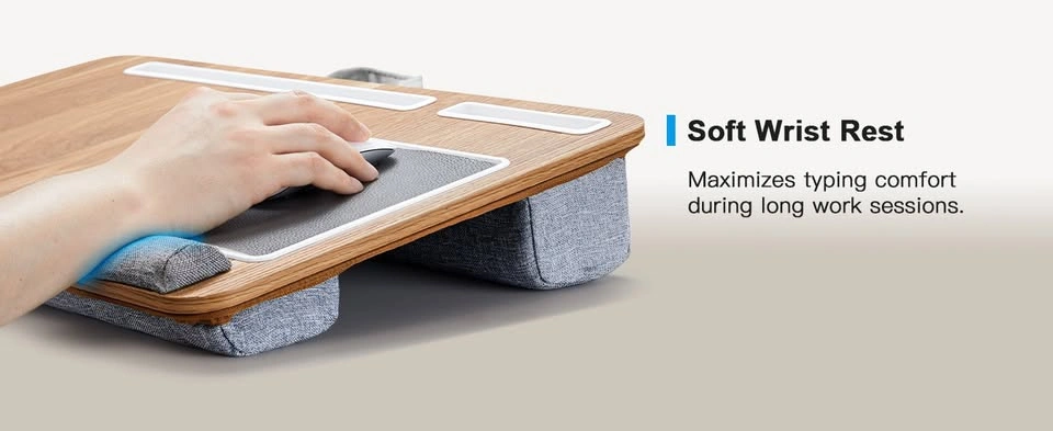 Laptop Lap Desk w/Mouse Pad & Cellphone Slot - photo 4