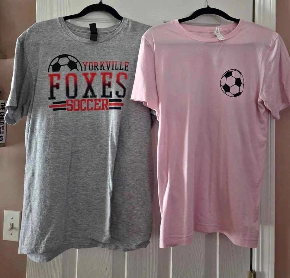 Yorkville Foxes Soccer/ Soccer Mom Era t-shirts